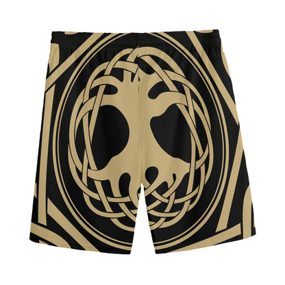 Viking Tree Of Life Print Men's Sports Shorts