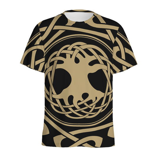 Viking Tree Of Life Print Men's Sports T-Shirt