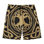 Viking Tree Of Life Print Men's Swim Trunks