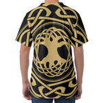 Viking Tree Of Life Print Men's Velvet T-Shirt