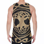 Viking Tree Of Life Print Men's Velvet Tank Top