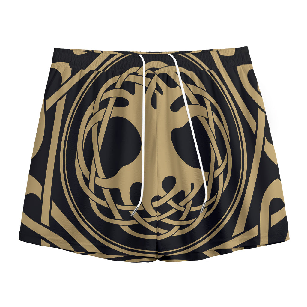Viking Tree Of Life Print Mesh Shorts