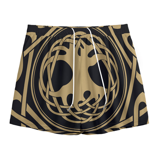 Viking Tree Of Life Print Mesh Shorts