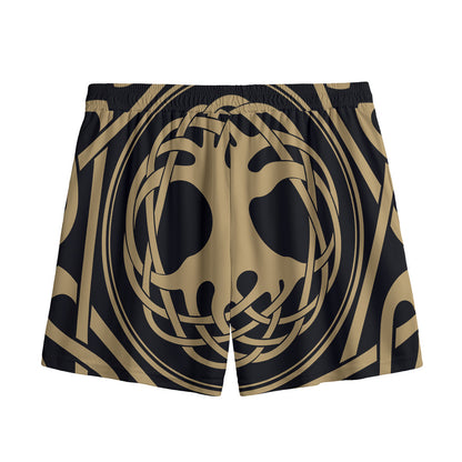 Viking Tree Of Life Print Mesh Shorts