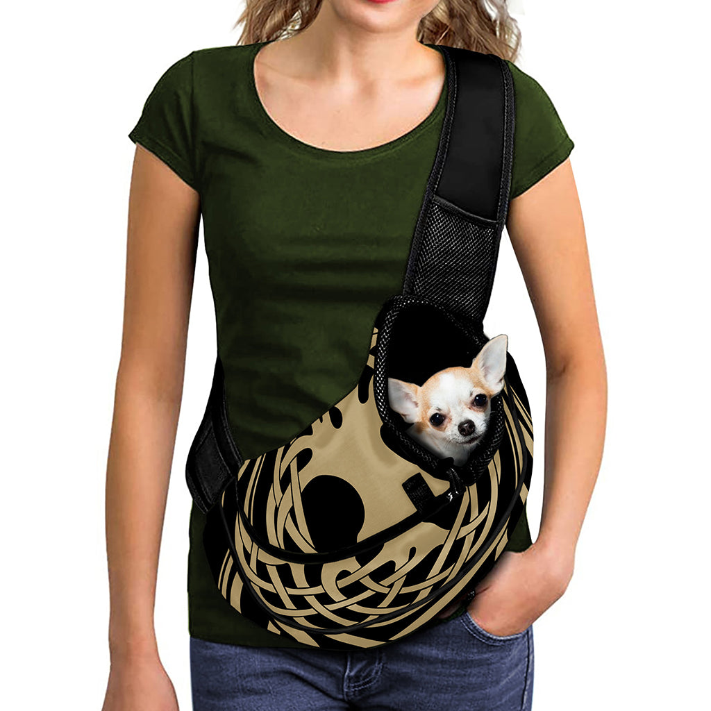 Viking Tree Of Life Print Pet Sling Carrier