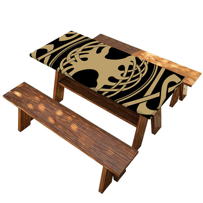 Viking Tree Of Life Print Picnic Table Cover