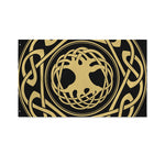 Viking Tree Of Life Print Polyester Flag
