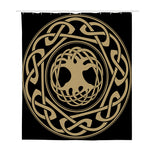 Viking Tree Of Life Print Polyester Shower Curtain