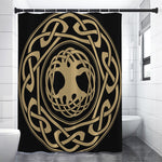Viking Tree Of Life Print Premium Shower Curtain