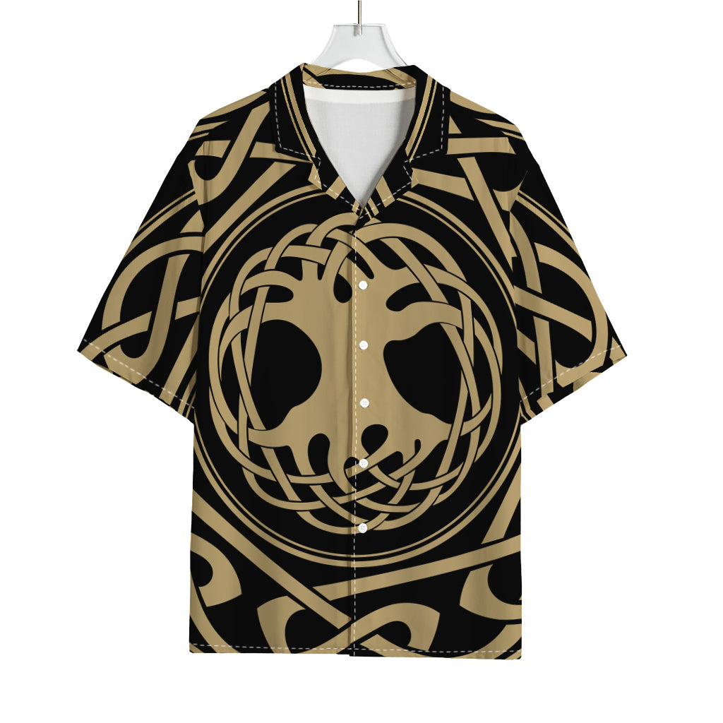 Viking Tree Of Life Print Rayon Hawaiian Shirt
