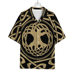Viking Tree Of Life Print Rayon Hawaiian Shirt
