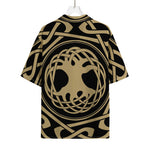 Viking Tree Of Life Print Rayon Hawaiian Shirt