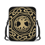 Viking Tree Of Life Print Rectangular Crossbody Bag