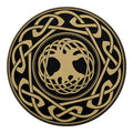 Viking Tree Of Life Print Round Blanket