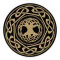 Viking Tree Of Life Print Round Floor Mat