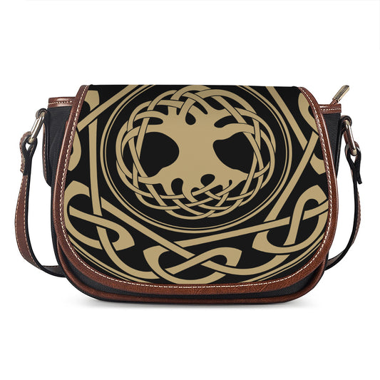 Viking Tree Of Life Print Saddle Bag