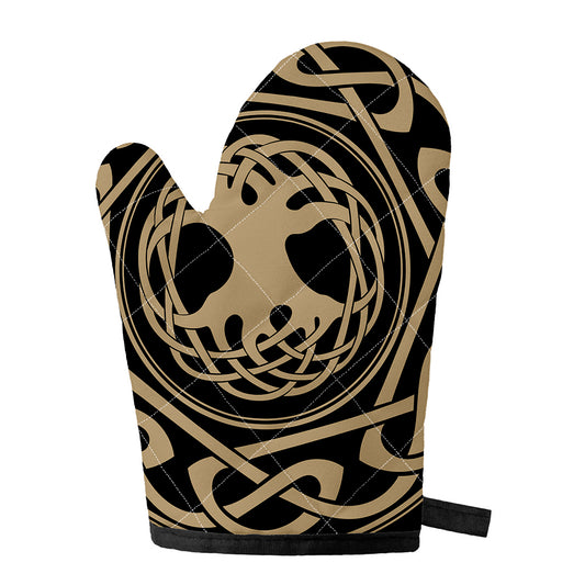 Viking Tree Of Life Print Single Oven Mitt