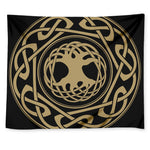 Viking Tree Of Life Print Tapestry