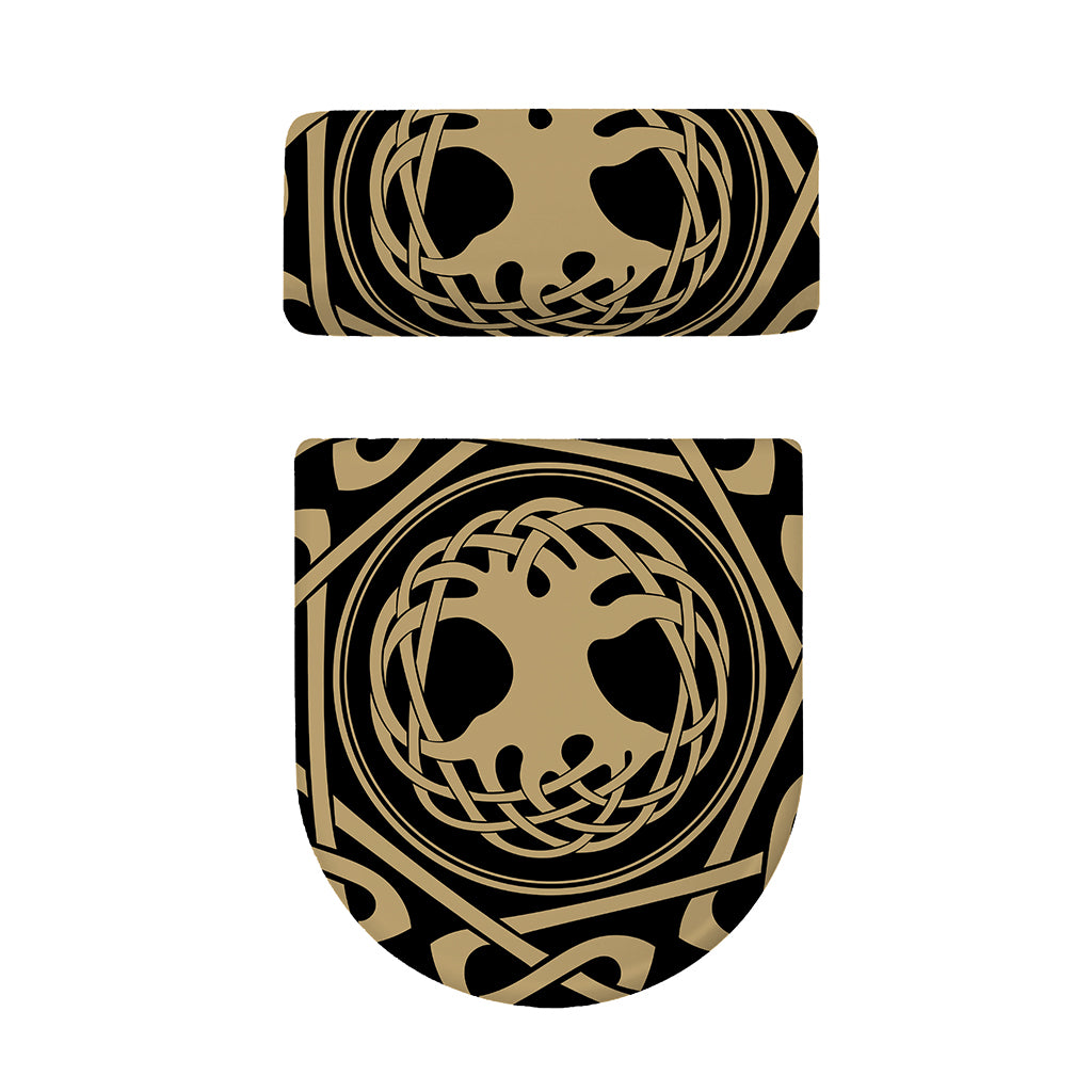 Viking Tree Of Life Print Toilet Lid And Tank Cover Set