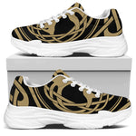 Viking Tree Of Life Print White Chunky Shoes