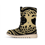 Viking Tree Of Life Print Winter Boots