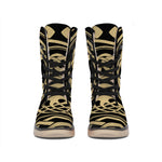 Viking Tree Of Life Print Winter Boots