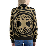 Viking Tree Of Life Print Women's Bomber Jacket