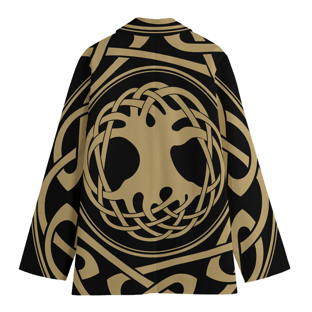 Viking Tree Of Life Print Women's Cotton Blazer
