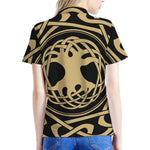 Viking Tree Of Life Print Women's Polo Shirt