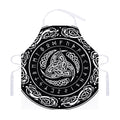 Viking Triple Horn Of Odin Print Adjustable Apron