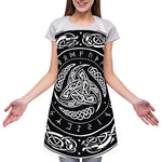 Viking Triple Horn Of Odin Print Adjustable Apron