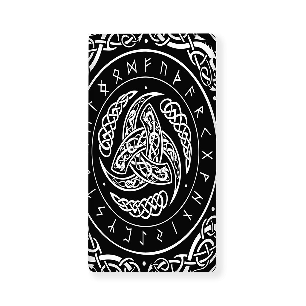 Viking Triple Horn Of Odin Print Baby Crib Sheet