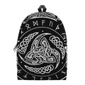 Viking Triple Horn Of Odin Print School Backpack