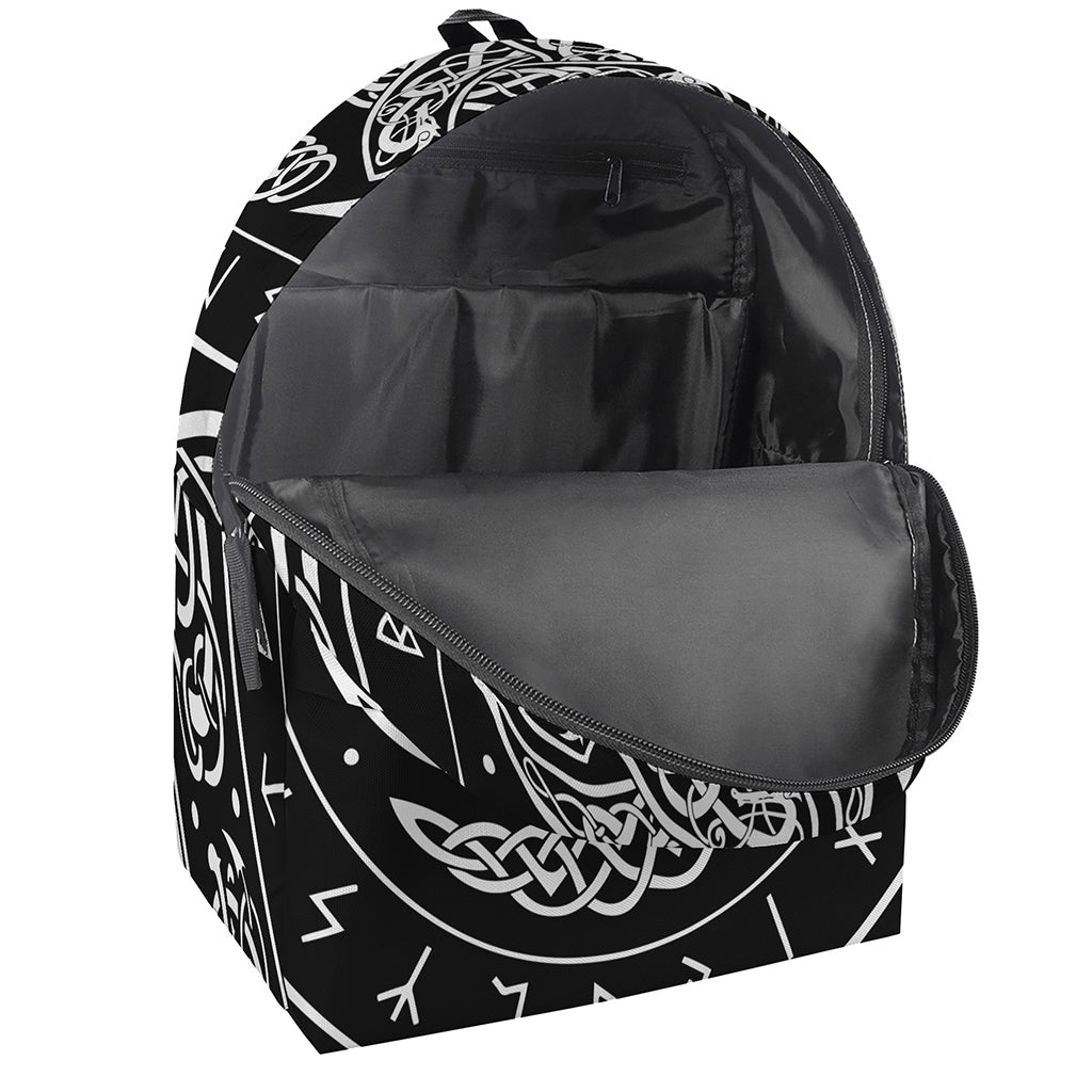 Viking Triple Horn Of Odin Print Backpack