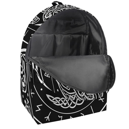 Viking Triple Horn Of Odin Print Backpack