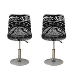 Viking Triple Horn Of Odin Print Bar Stool Covers