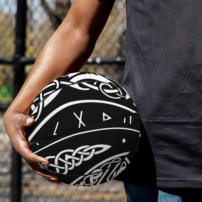 Viking Triple Horn Of Odin Print Basketball