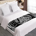 Viking Triple Horn Of Odin Print Bed Runner