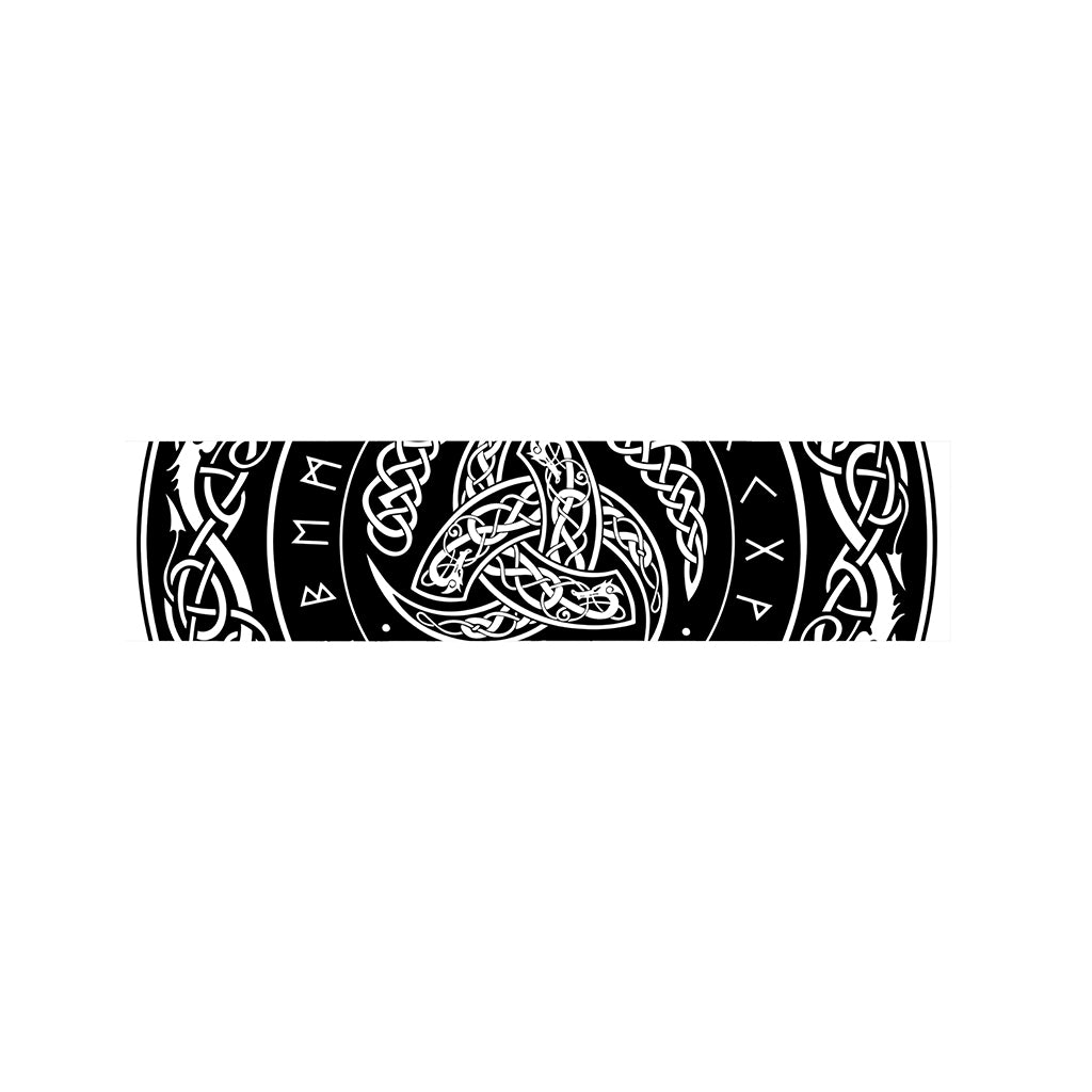 Viking Triple Horn Of Odin Print Bed Runner