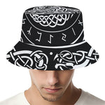 Viking Triple Horn Of Odin Print Bucket Hat