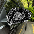 Viking Triple Horn Of Odin Print Car Side Mirror Covers