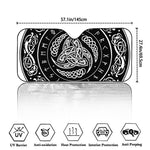Viking Triple Horn Of Odin Print Car Windshield Sun Shade
