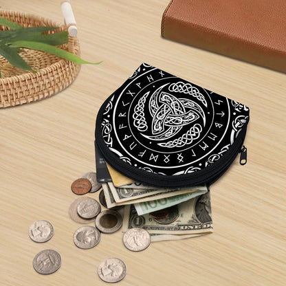 Viking Triple Horn Of Odin Print Coin Purse