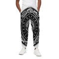 Viking Triple Horn Of Odin Print Cotton Sweatpants