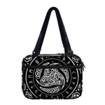 Viking Triple Horn Of Odin Print Double Strap Bible Bag