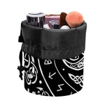 Viking Triple Horn Of Odin Print Drawstring Makeup Bag