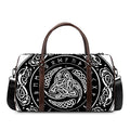 Viking Triple Horn Of Odin Print Duffel Bag