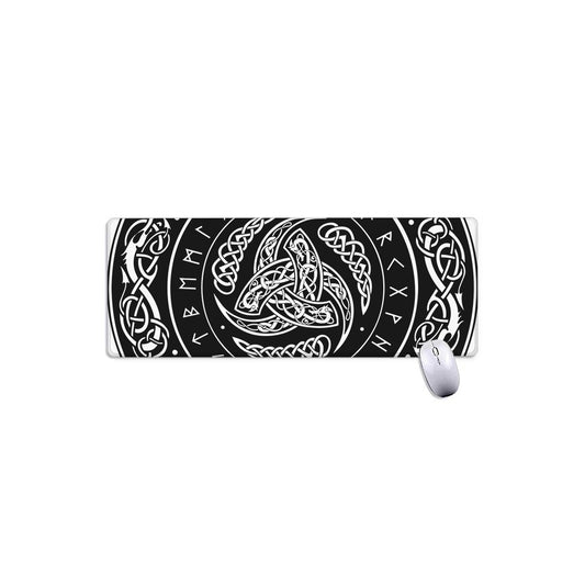 Viking Triple Horn Of Odin Print Extended Mouse Pad