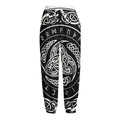 Viking Triple Horn Of Odin Print Fleece Lined Knit Pants