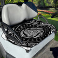 Viking Triple Horn Of Odin Print Golf Cart Seat Cover